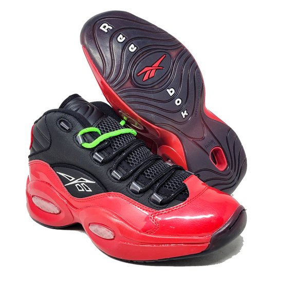 Reebok Other - Reebok Question Mid Red Black Street Sleigh G57551 Iverson BRED Christmas Holida